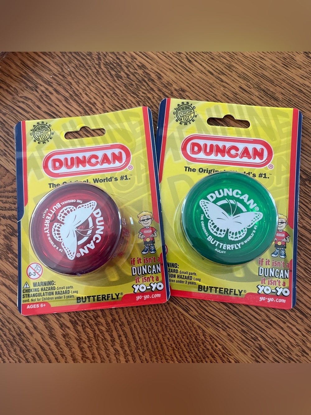 Duncan Butterfly Yo-Yo Set - Red and Green